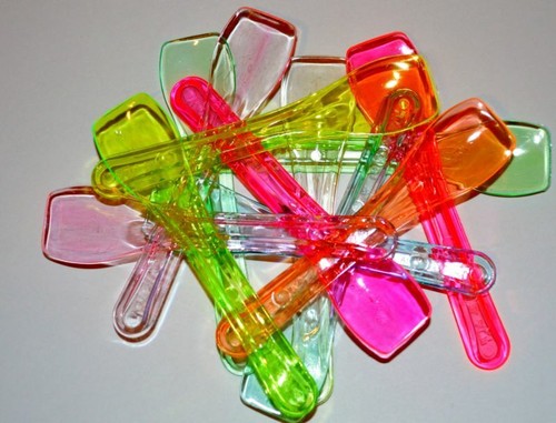 Ice cream spoons mix - mix, colours