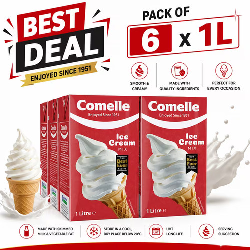 Comelle vanilla ice cream mix - comelle,