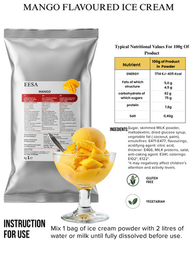 Premium ice cream powder - powder, mix