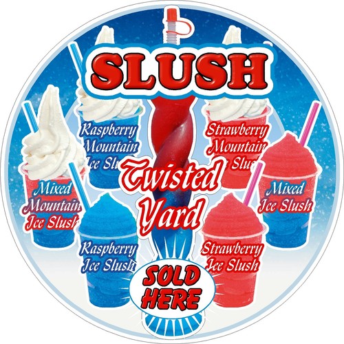 Slush ice cream sticker mix - ice,